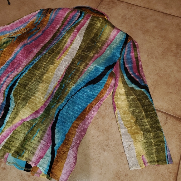 Multicolored zip up jacket - Picture 7 of 7